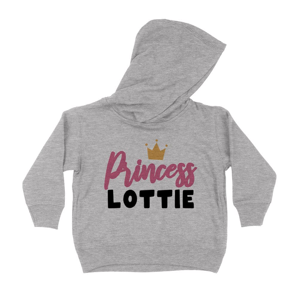 Princess Lottie Kids Hoodie Sweatshirt Toddler 4T Heather Grey