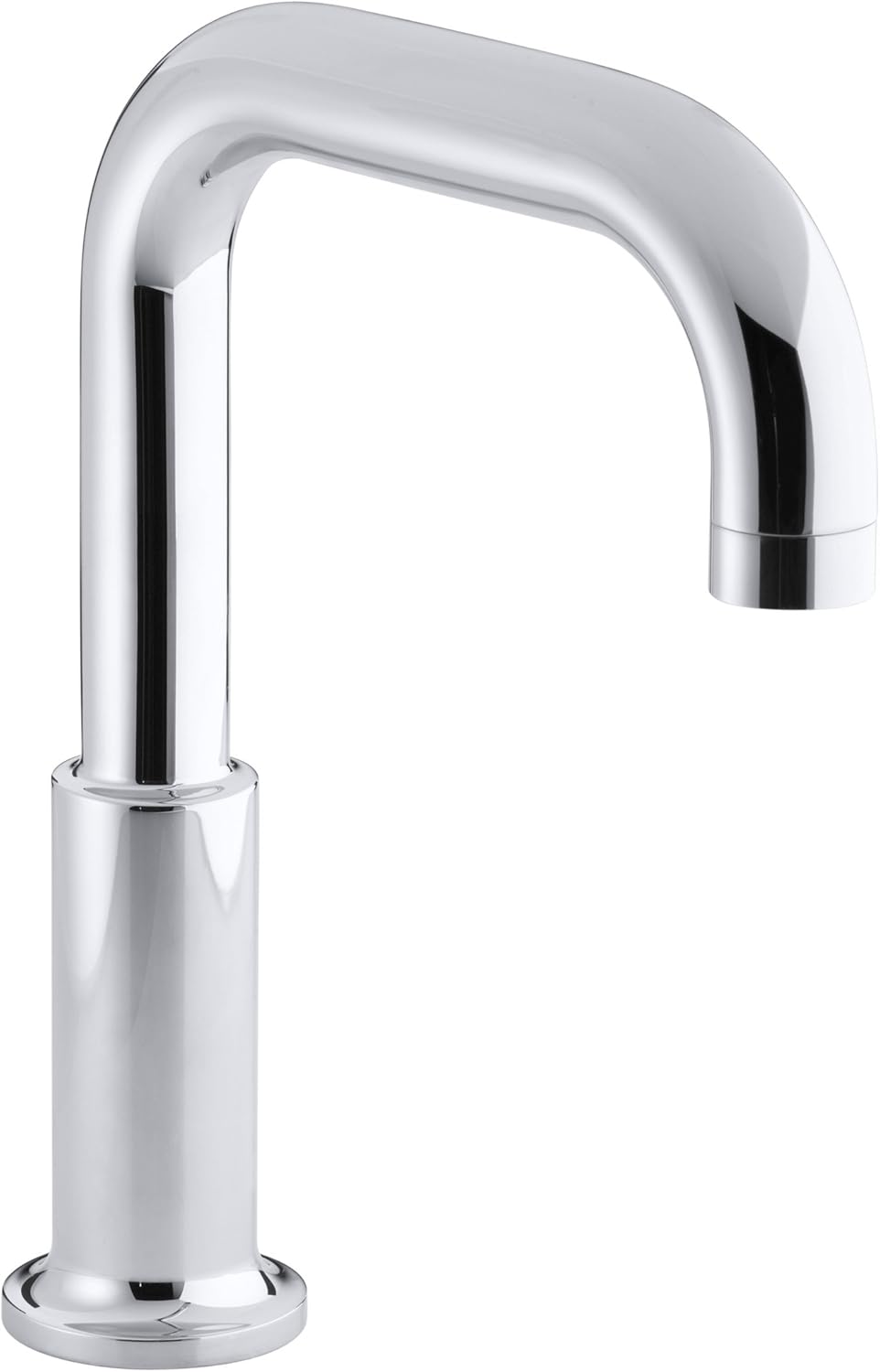 KOHLER Purist(R) Deck-Mount Non-Diverter Bath Spout, Polished Chrome