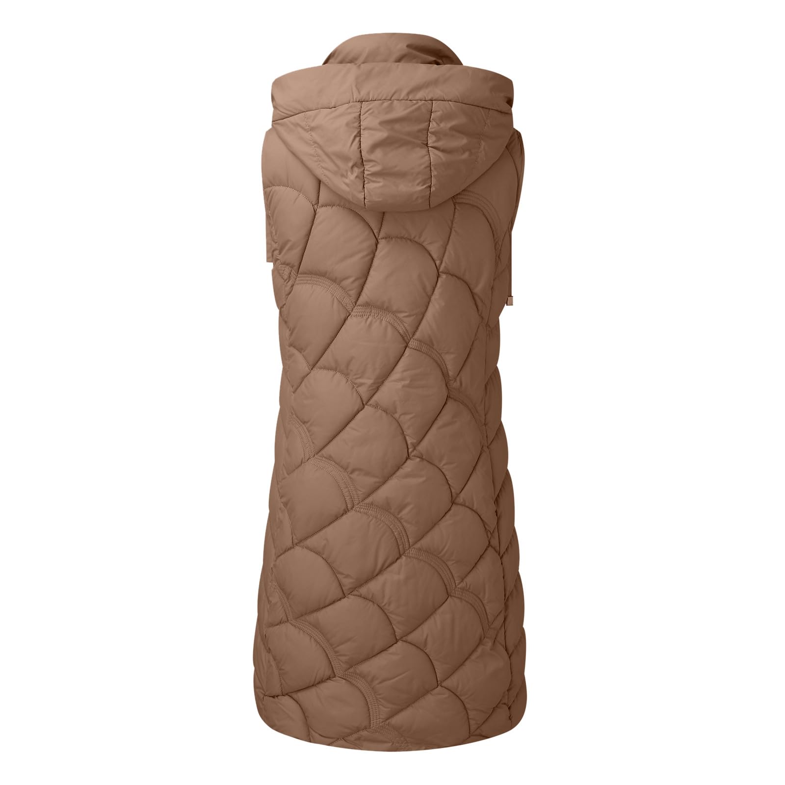 Weste Damen Winter Gilet Mit Kapuze Ärmellose Steppweste Daunenweste Leicht Steppmantel Große Größen Damen-Mäntel Baggy Softshell Weste Warm Elegant lang