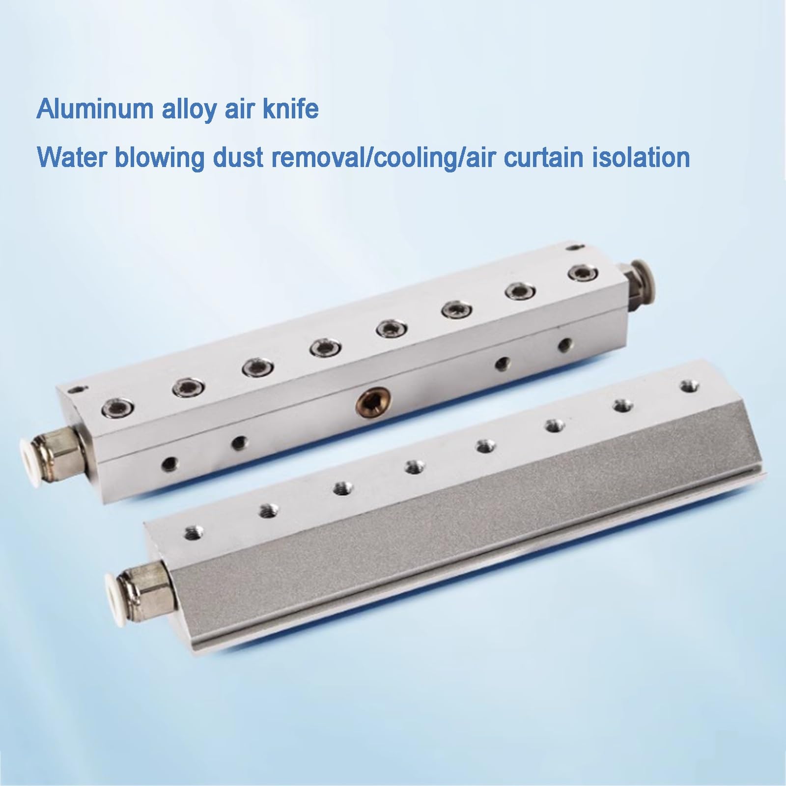 Soplador de Aire Industrial con Cuchilla de Aire de aleación de Aluminio y Boquilla de Gas, Rosca Interna de 1/4" for eliminación de Polvo Industrial, Compatible con compresor de Aire.(30cm)
