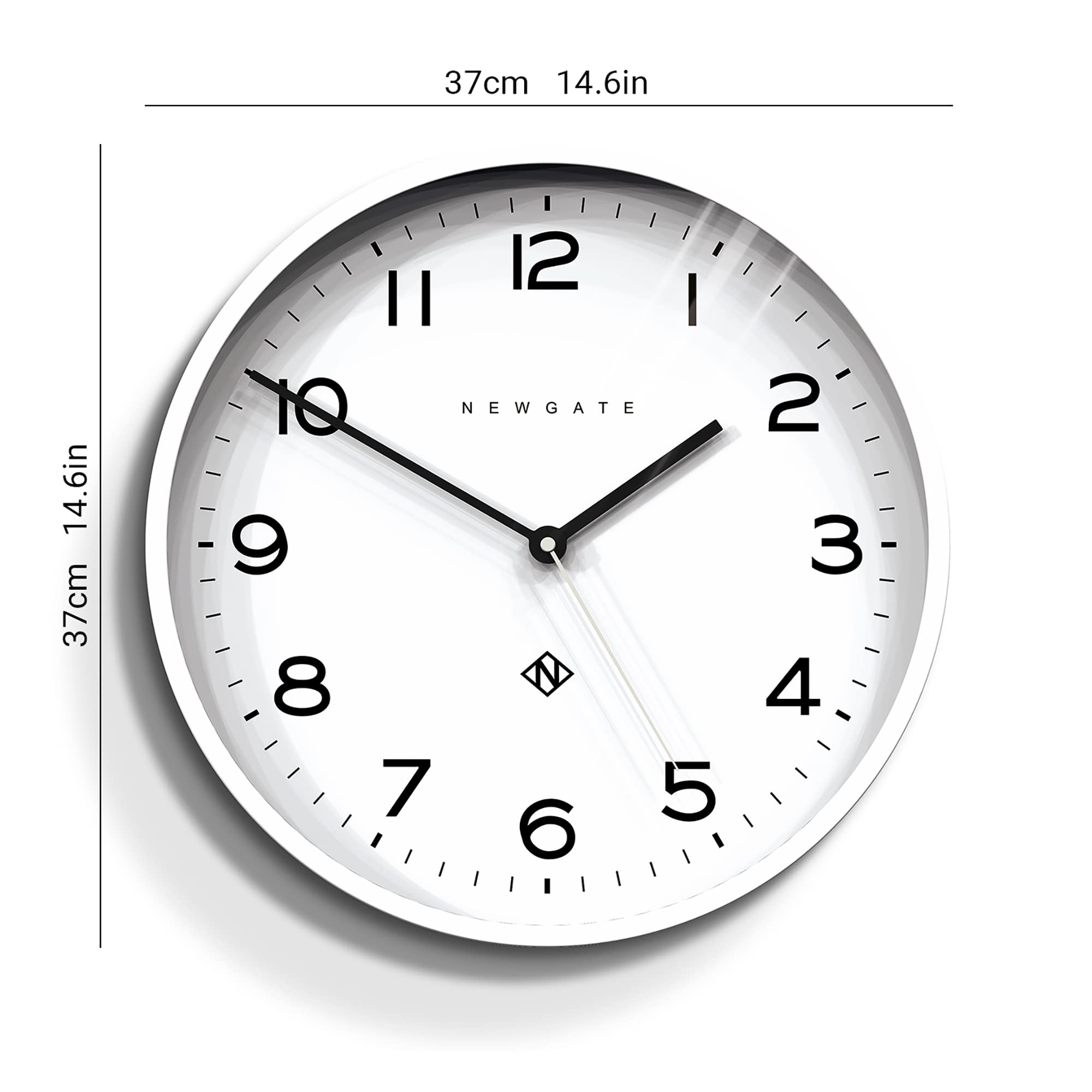 Amazon.com: NEWGATE® Number Three Echo Wall Clock | Modern Round