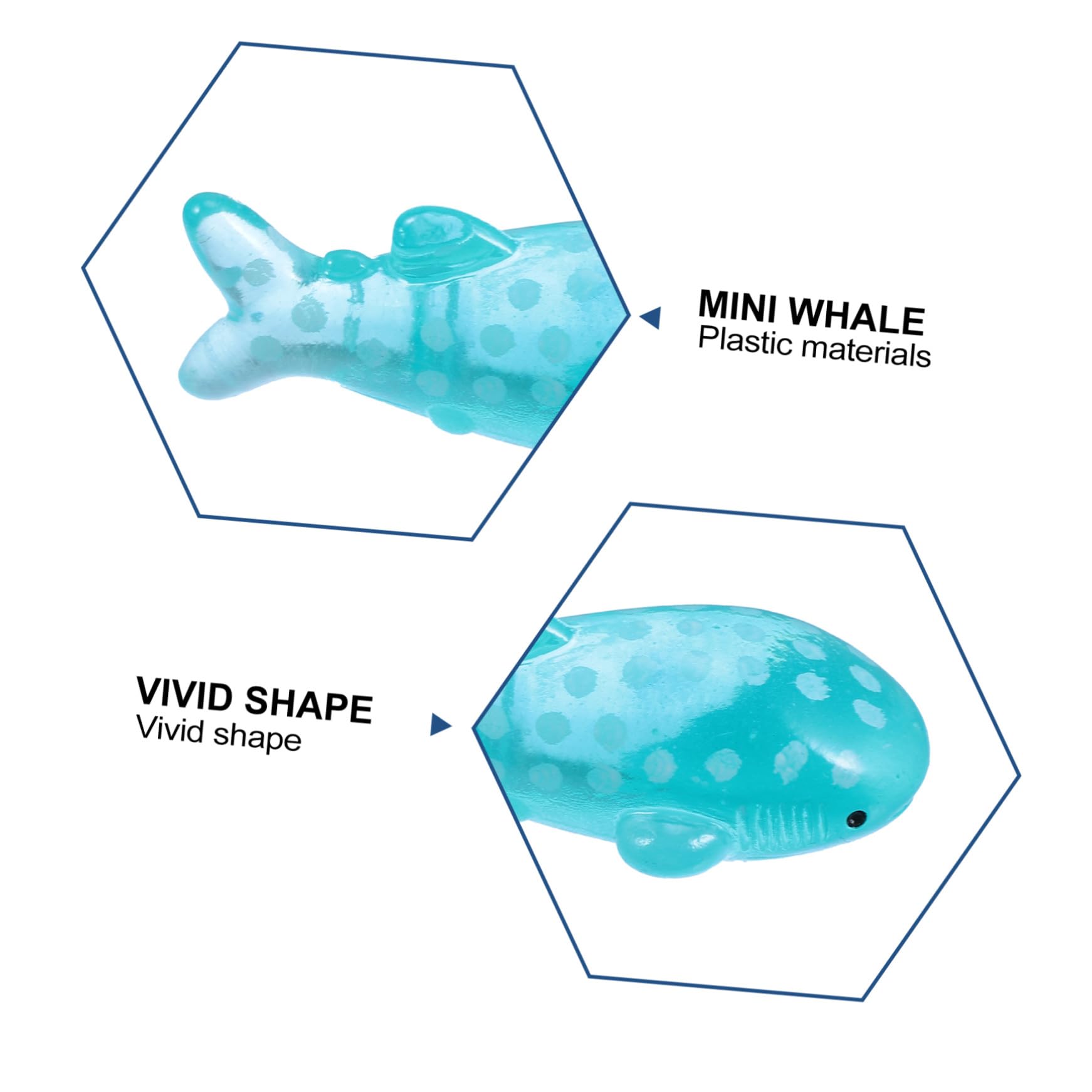 BESPORTBLE 150pièces Décoration De Poisson Aquarium Ornements Mini Whales pour Décor De Réservoir Accessoires Ludiques pour Aquarium