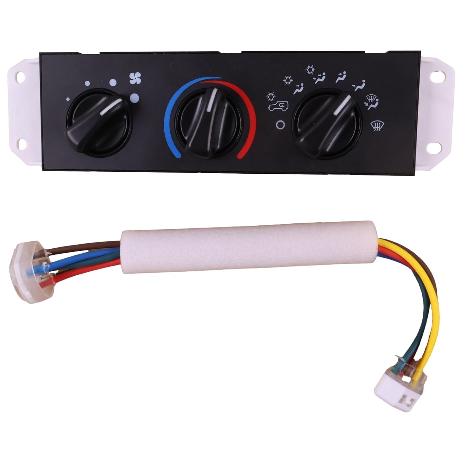 Solarhome AC Heater Climate Control Switch Panel 55056559AB 55056558AA Compatible with Jeep Wrangler TJ 05 06 2.4L 4.0L SM2141 2005 2006