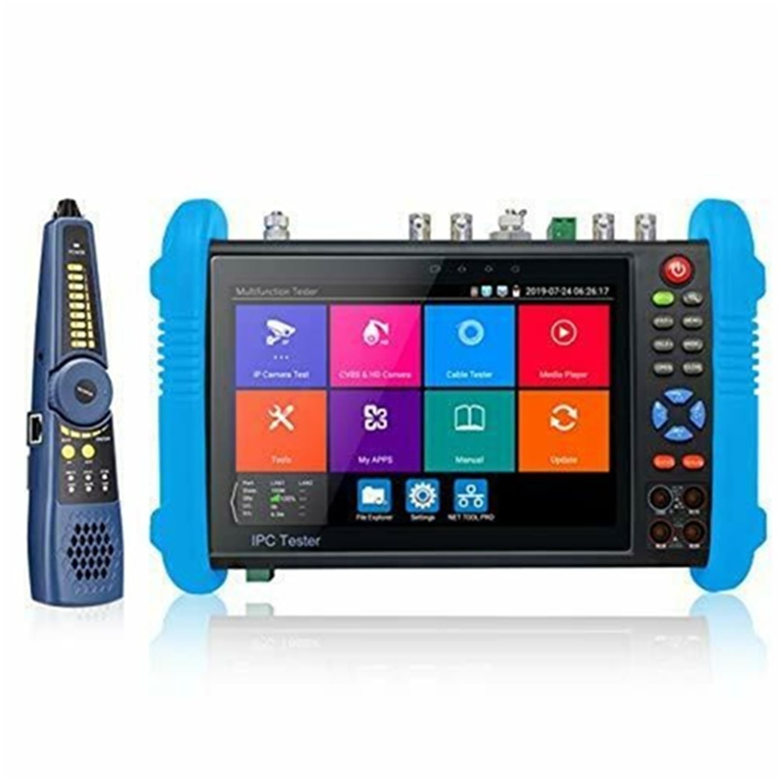 Tester per analizzatori CCTV Network Connect IPC9800MOVTADHSPlus+ Strumento di ingegneria con funzionalità complete Tester for videosorveglianza rete coassiale con touch screen/display LCD