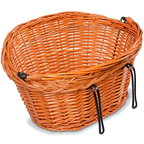 Cestino di Vimini per Bicicletta - 39x27x22 cm