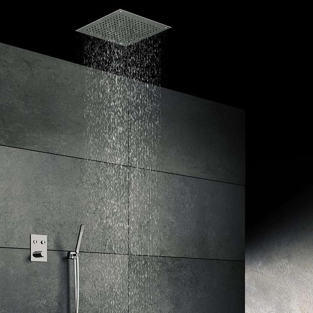 Ducha mural Steinberg Relax Rain, montaje empotrado en el techo, Easy-Clean, 450x450mm, 39064, Color: Chrome