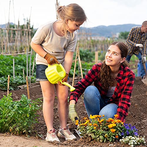 Cooljob Breathable Toddler Work Gloves For Gardening Boy Girl Ages 2-4 Small, 100% Jersey Nylon Kids Garden Gloves With Grip, Children Yard Gloves For Digging Weeding Landscaping, Orange Dog, 1 Pair #TOP5