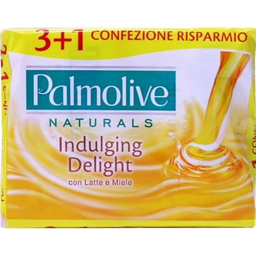 Palmolive Jabón en barra de leche y miel "Indulging Delight" 4pz x 3.17 oz
