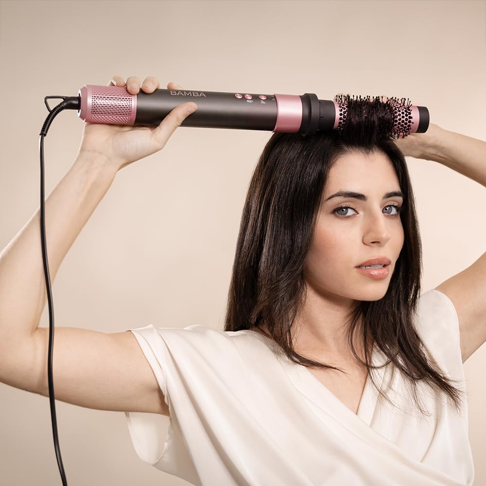 Cecotec Cepillo de Aire Moldeador Alisador CeramicCare AirGlisse Black Essential 1400W Digital Brushless 110000rpm