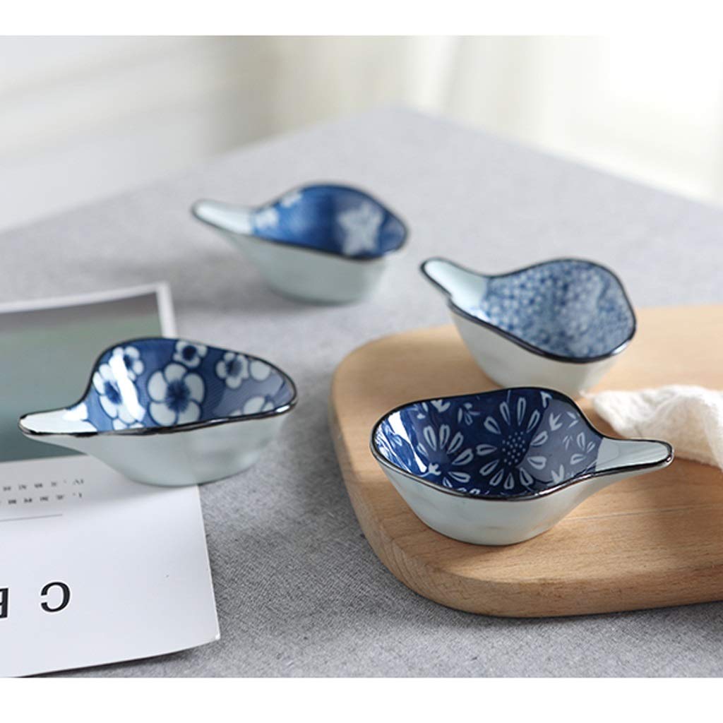 Mały talerz 10 szt. Ceramiczne sosjerki Talerze w kształcie ryby Spodki Miska na sushi Przekąska Zestaw naczyń obiadowych w stylu japońskim Przekąski Talerze sałatkowe