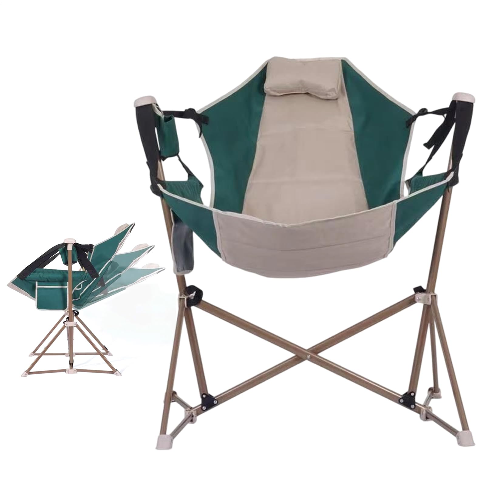 Fauteuil reclinable portable charge 140 kg avec dossier réglable confort