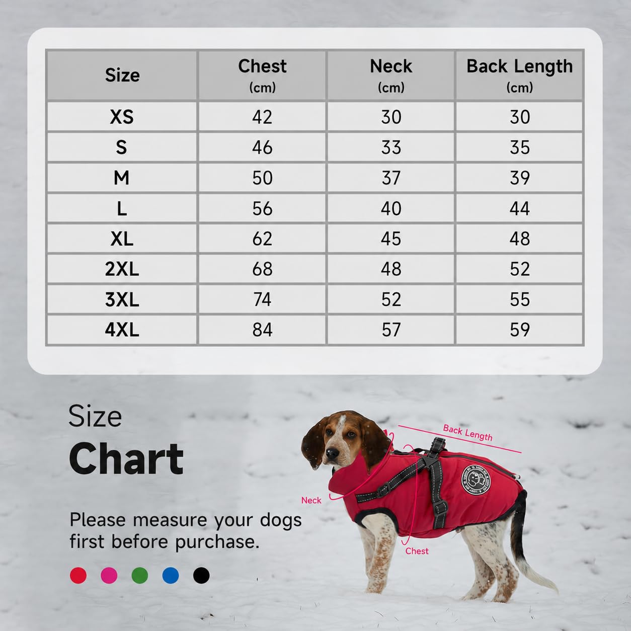 Manteau Imperméable pour Chien avec Harnais - Veste d'Hiver Chaude, Gilet pour Petits et Moyens Chiens