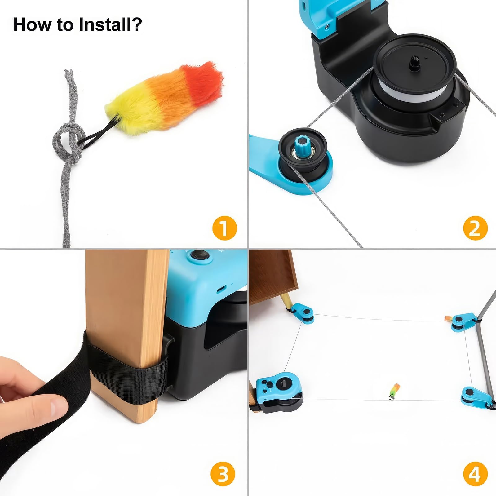 Juguete interactivo para gatos, ratón inteligente con plumas, juguete automático para gatos de interior, juego de caza atractivo para gatitos y cachorros