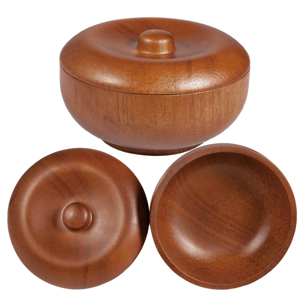 Healeved 2 Stück Rasierschale Aus Holz Mit Deckel Rasierschaumschale Für Herren Für Den Heimfriseur Rasierseifenschale Für Männer