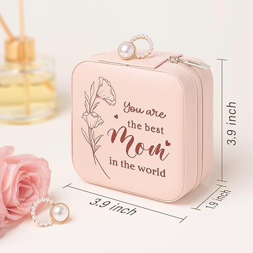 Miniatura 3 de Regalos para mamá, regalos de cumpleaños para mamá de hija e hijo, estuche de joyería de viaje único, regalos de Navidad, Día de la Madre, Acción de