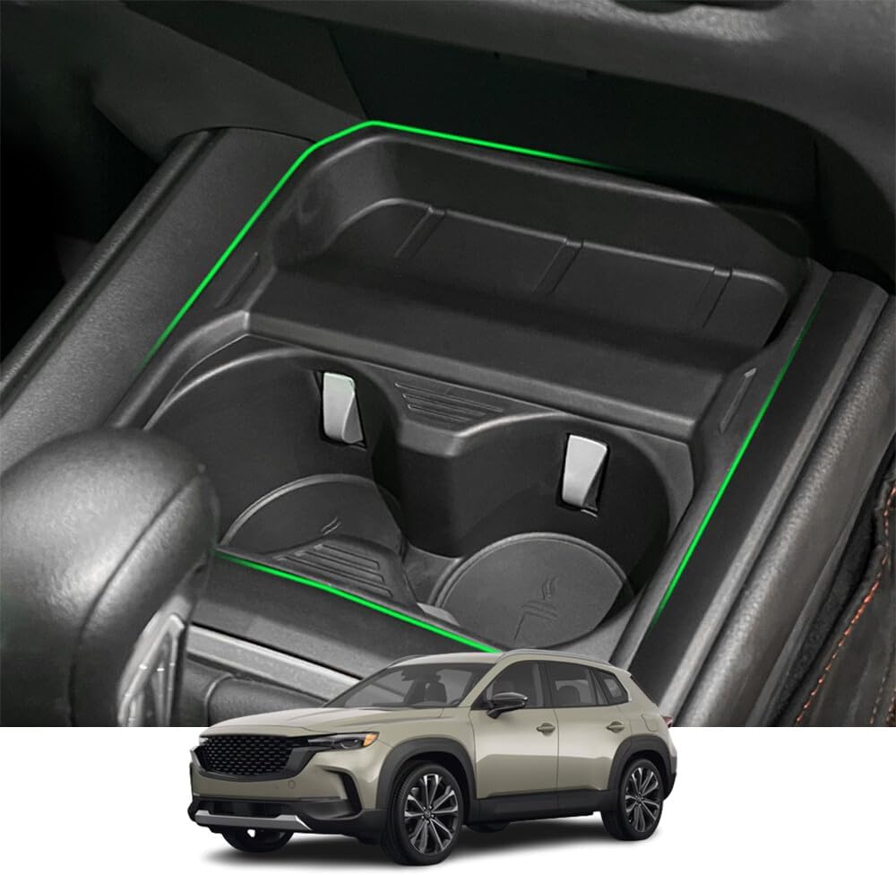 Kakash Custom Interior Accessories for Mazda CX-50/CX50 2023 2024 2025 PVC Center control anti-slip mat Wireless charging mat(1 pieces)