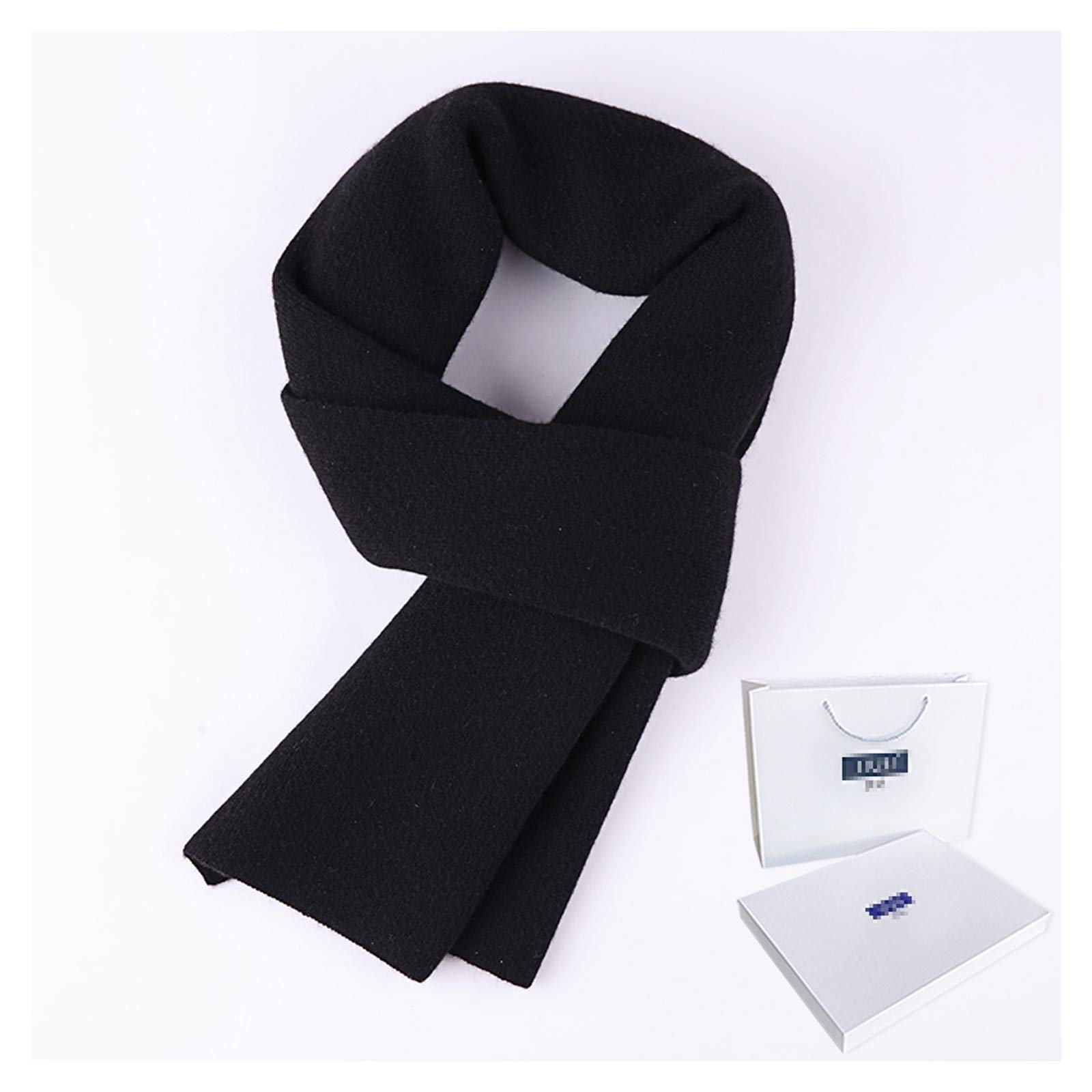 Scialle Stola Sciarpa da uomo in puro cashmere al 100% Sciarpe calde spesse di colore puro invernale Regalo di compleanno di fascia alta (con confezione squisita) Moda Autunno Inverno Caldo ( Color :