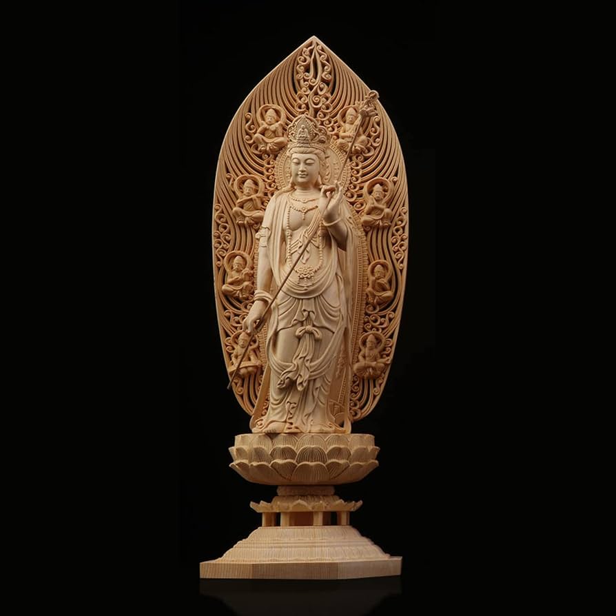 仏像 三面観音 仏堂供養観音三聖仏像 鎮宅 辟邪 開運 風水 招財 工芸