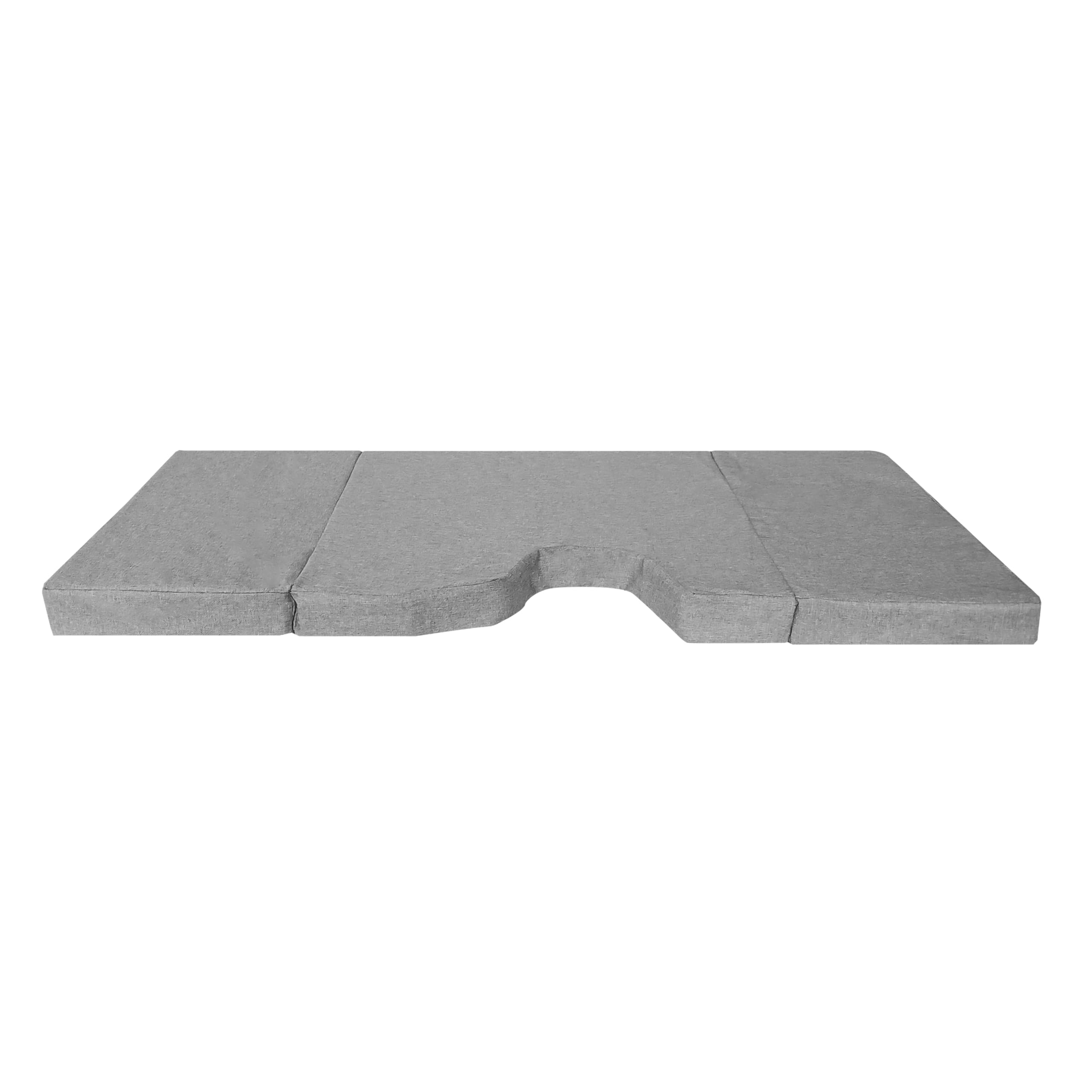 Colchón Plegable Camper para Peugeot Traveller, Citroen Jumpy SpaceTourer, Toyota Proace II (+2016) Cama Delantera Color Gris