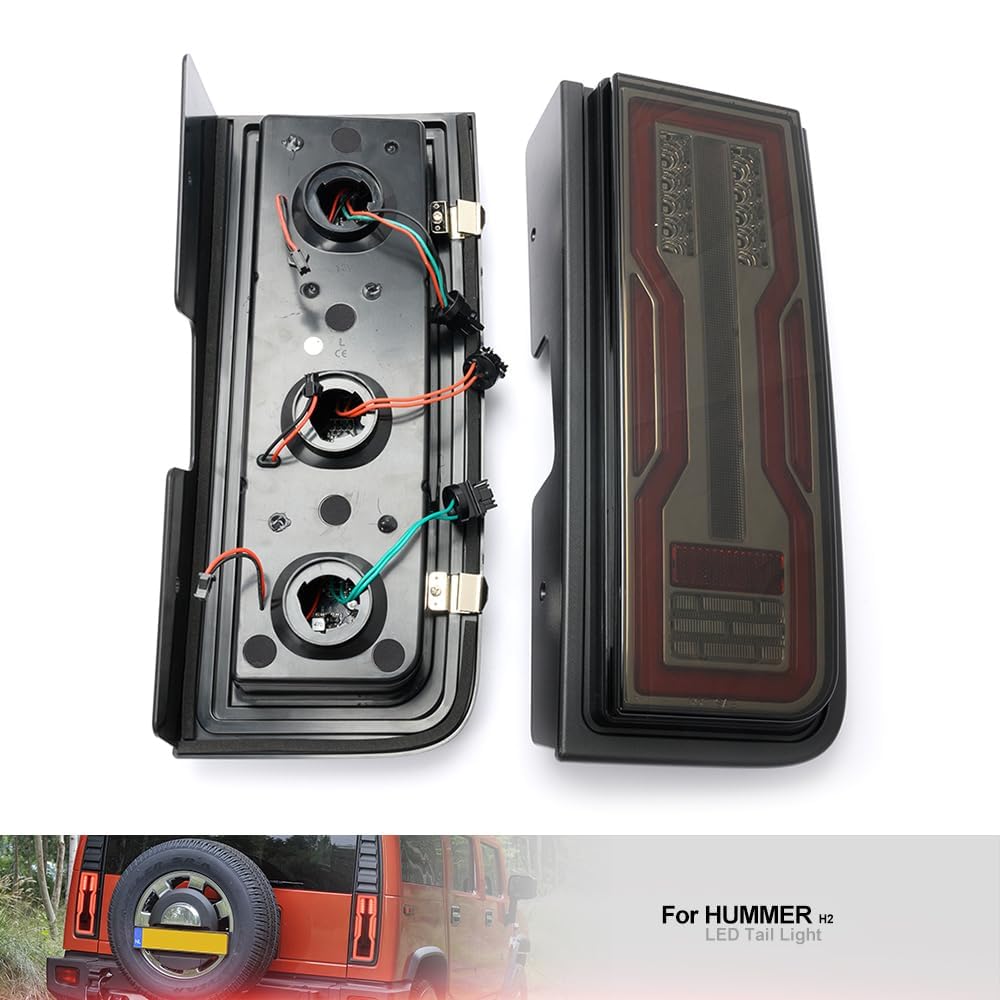 K di aggiornamento fanale posteriore a LED per Hummer H2 2005-2009 indicatore di direzione luce di parcheggio luce di stop luce di targa di ingombro superiore  34