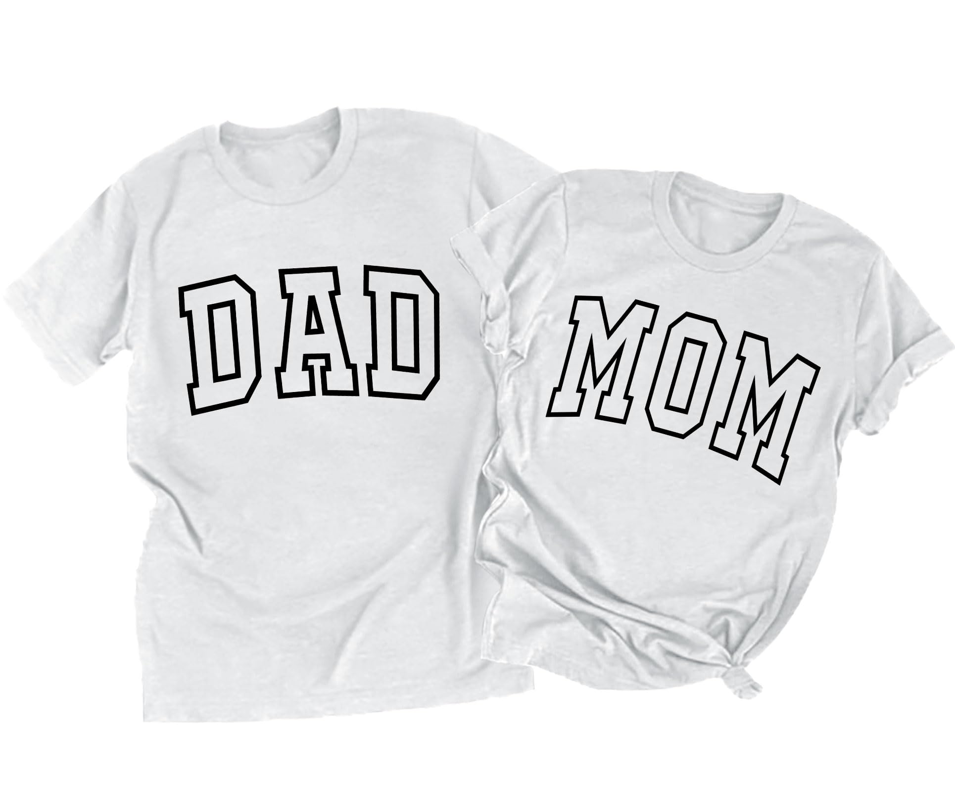 Ithalt Mom Shirt Dad Shirt Mom Dad Parents Shirts Pregnancy Announcement Tshirts Matching Outfits Couple T-Shirts