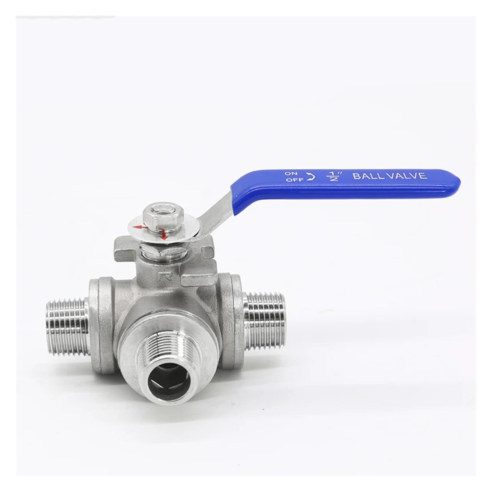 HDPHCRIUN 1/2" 3/4" B/S/P Male Thread 3 Way Ball Stainless Steel 304 Handle Balls L T Port