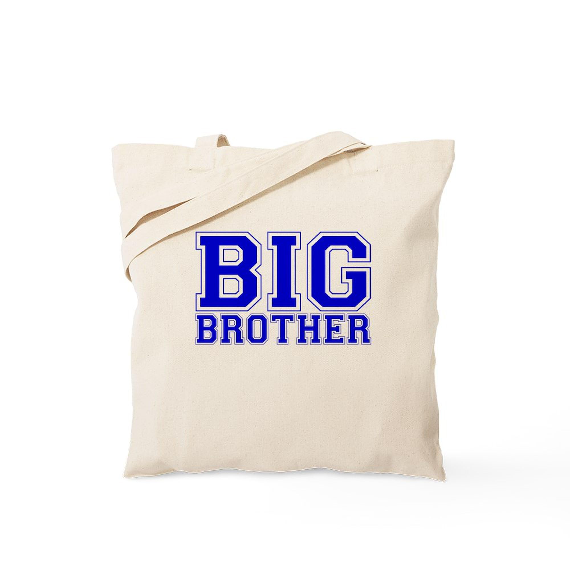 CafePress Big Brother Varsity Tote Bag Natural Canvas Tote Bag, Reusable Shopping Bag