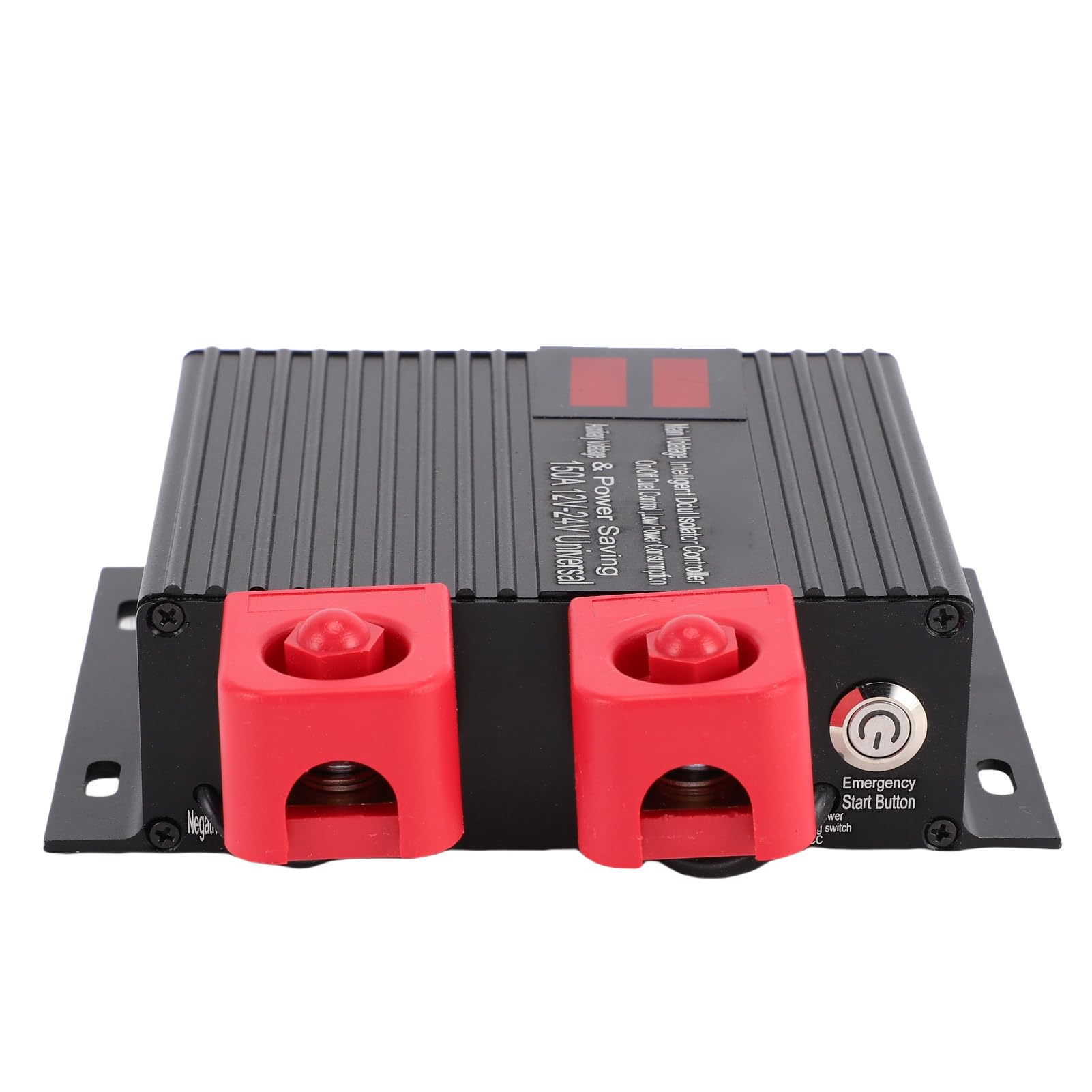 RiToEasysports Aislador Inteligente de Batería Dual, VSR Inteligente de 12 V 24 V en Aleación de Aluminio, Pantalla de Voltaje LCD, Desconexión Automática de 5 Segundos, Arranque de Emergencia, para