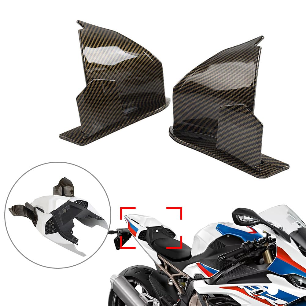 BMW S1000RR Motorcycle Winglets & Fairing Kit - Aerodynamic Wind Spoilers For 2015-2018 Models (Gloss Black)