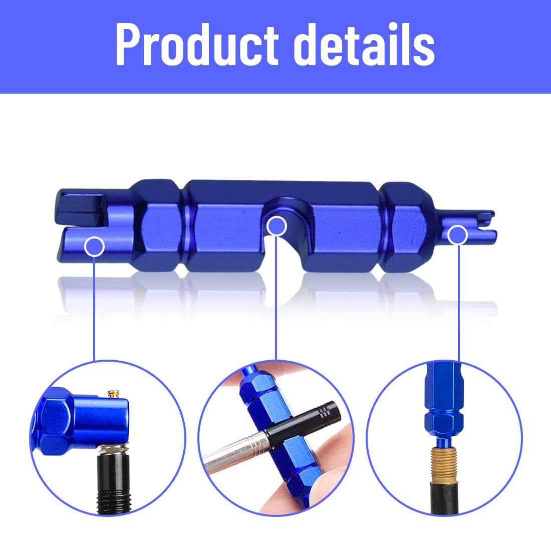 BDEPSTR Valve Core Remover Repair Tool,12 Pezzi Attrezzi, Estrattore per Valvole, Utensile per la Rimozione Delle Valvole, Utensile per la Riparazione di Biciclette, Auto, Moto e Camion - 2