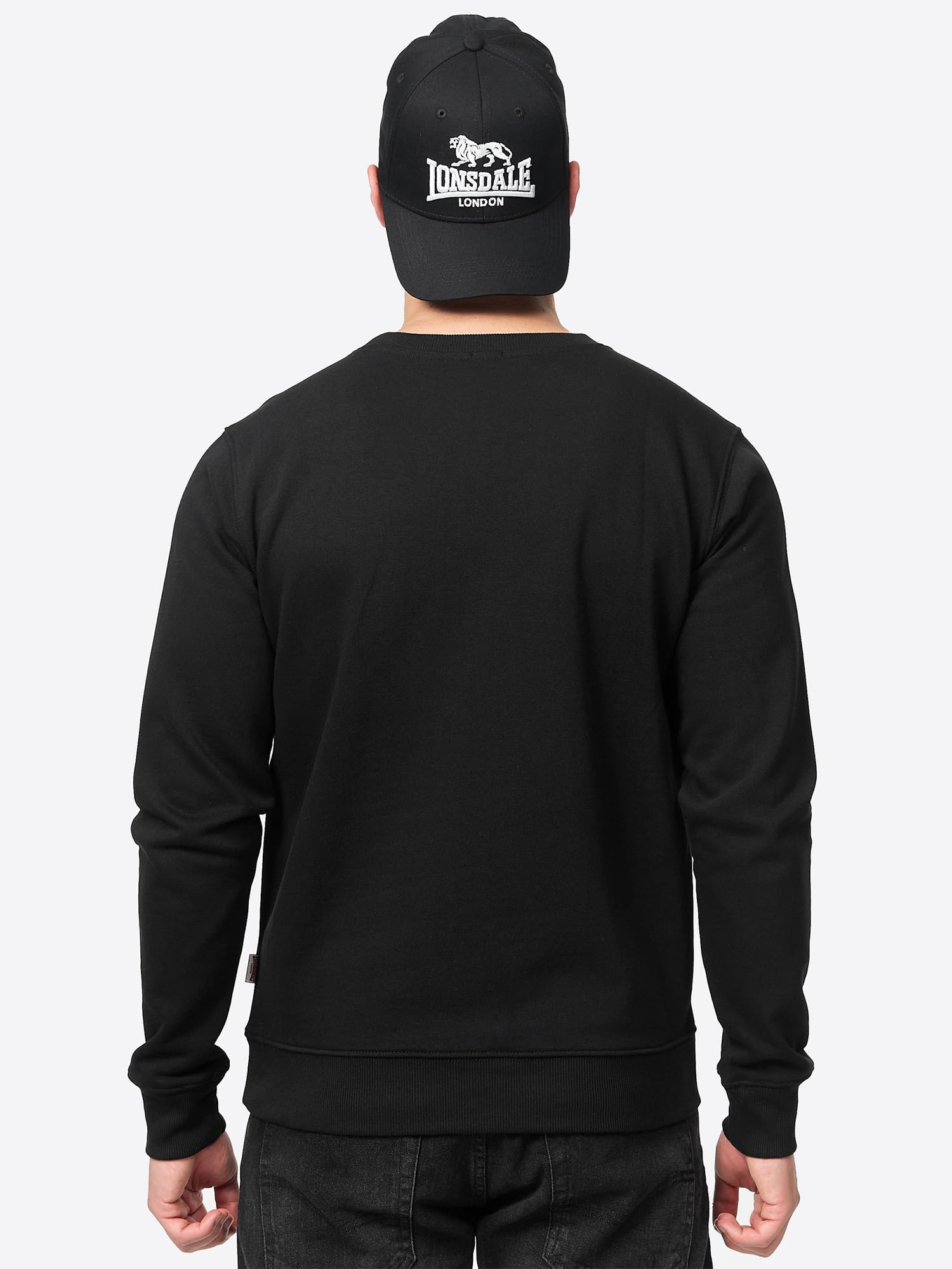 Lonsdale Lympstone Felpa Uomo Girocollo Slim Fit Uomo (Pacco da 1)
