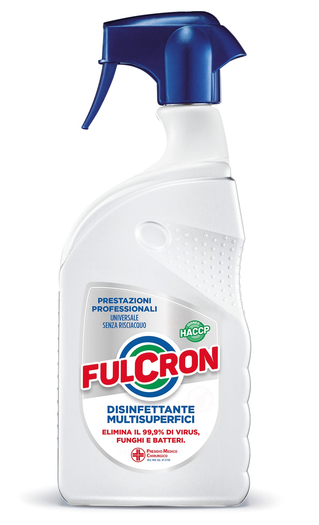 FULCRON Disinfettante Multisuperfici 750 Ml, Detergente Inodore, Elimina 99,9% di Virus Funghi Batteri