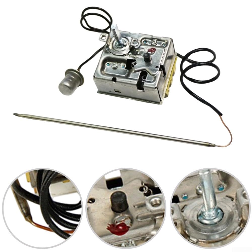 Einstellbarer Thermostat WK-R36 für 400 V Heizlüfter Installationen 0-40 C Sollwertbereich 16 A Belastbarkeit und 140 C Sicherheitsabschaltfunktion