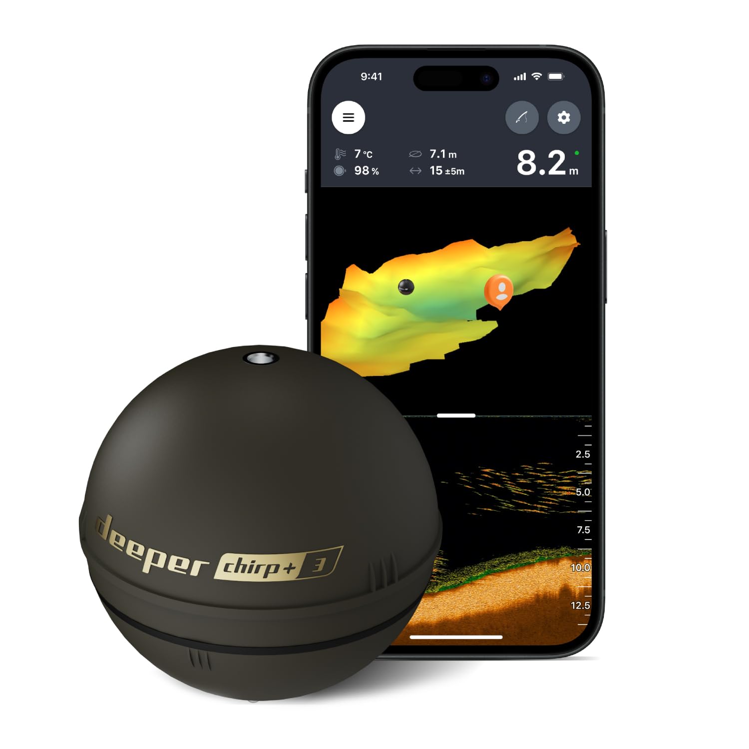 Deeper CHIRP+ 3D GPS Pack