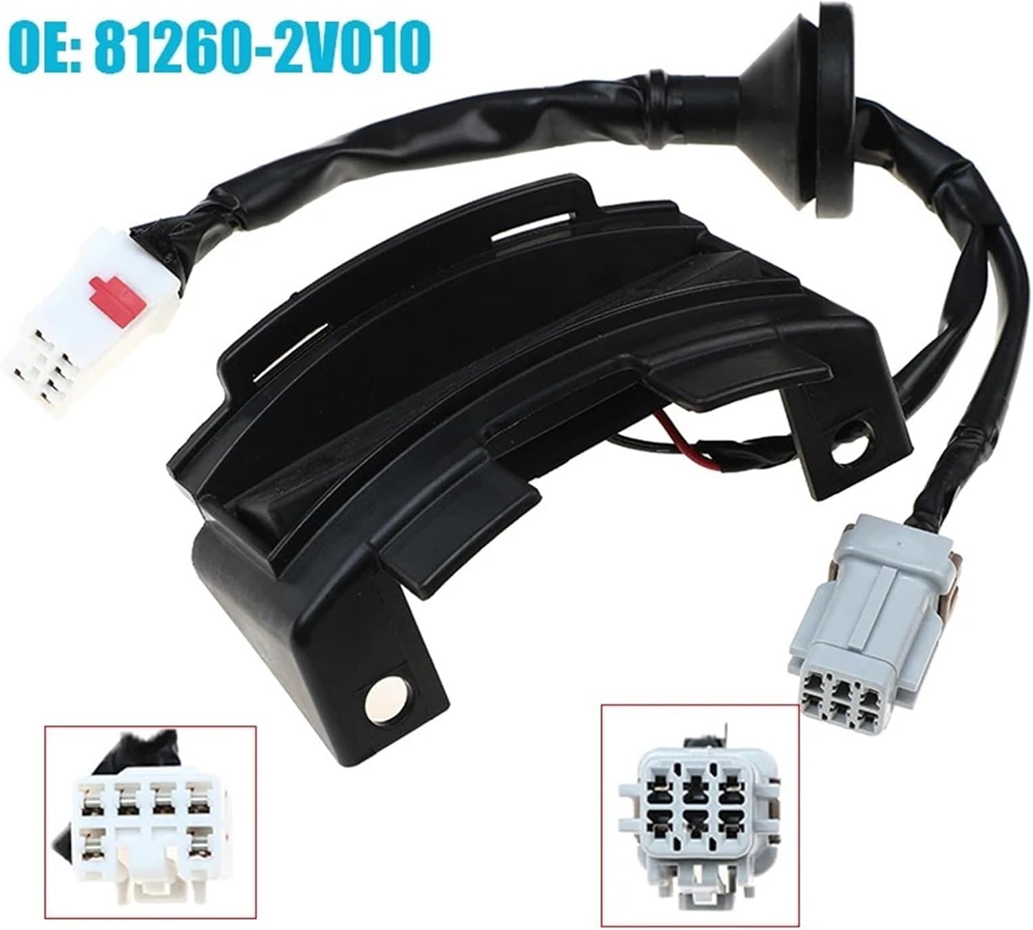 Car Trunk Latch for Veloster 2012-2017 81260-2V0103 812602V010 6 Pins Tailgate Rear Trunk Switch Open Button