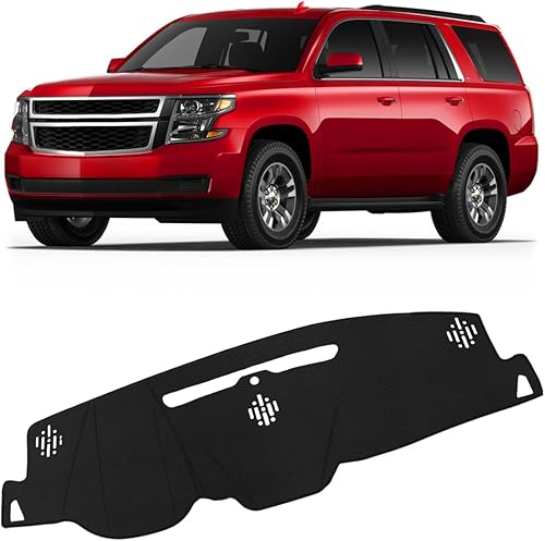 FIILINES - Cubierta para tablero, accesorio para tablero de malla antideslizante, parasol sin reflejos y protector compatible con ChevyChevrolet
