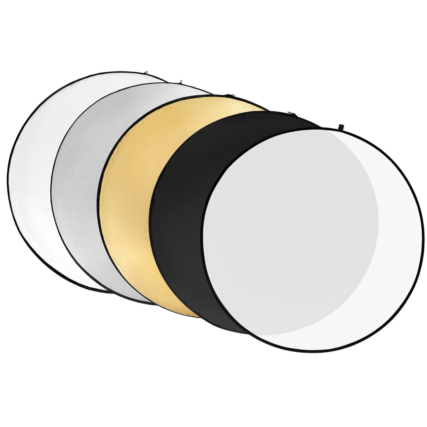 QWORK Réflecteur Pliable 5 en 1 110 cm avec Sac de Transport pour Photographie