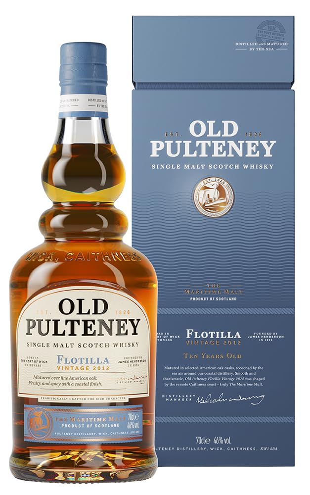 Pulteney Gold Old Flotilla 10 Years Old Single Malt Vintage 2012 46% Vol. 0,7L In Geschenkbox product image