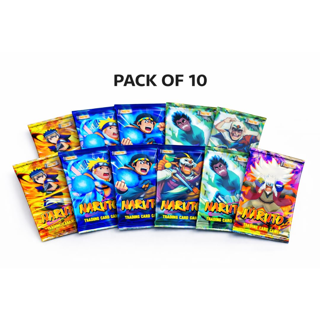Naruto Anime Trading Cards Booster Pack Bundle– Collectible Card