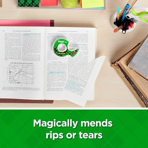 Miniatura 4 de Scotch Cinta mágica 1 rollo ideal para envolver regalos numerosas aplicaciones invisible diseñada para reparar 1 x 2592 pulgadas núcleo de 3