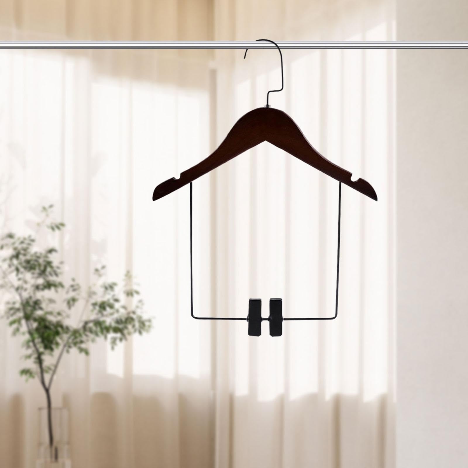 Hangers?Pants Hangers 2pcs,Elegant Hanger for Garment Organization(32cmx19cm)