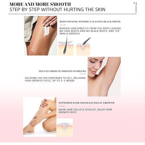 Miniatura 5 de EELHOE - Mousse de cera de abeja depilación EELHOE, aerosol de depilación suave de cera de abeja, espuma para depilación corporal para mujeres y