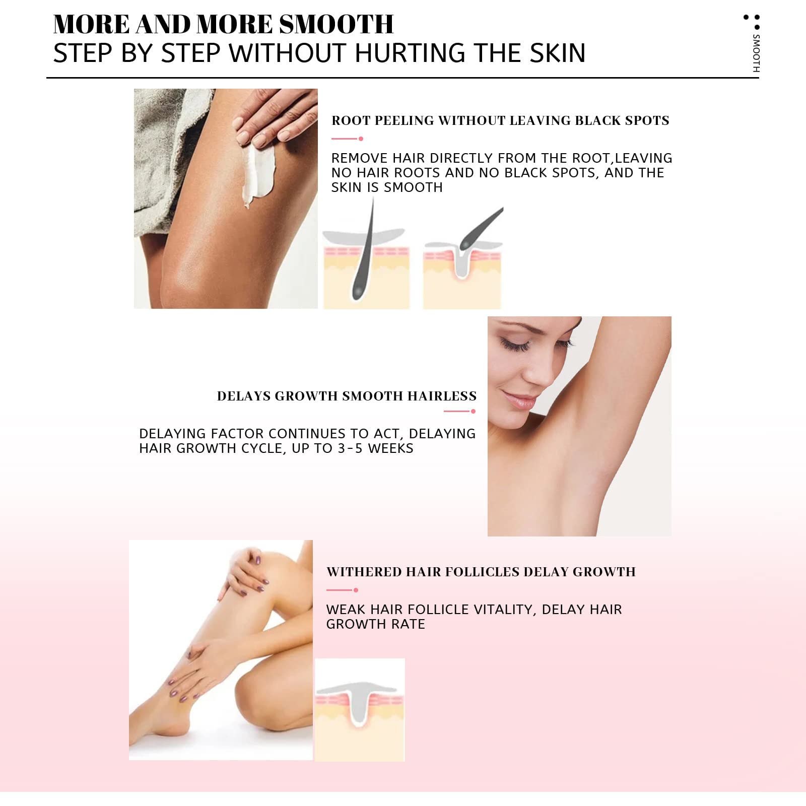 Softee™ Mousse d'épilation à la cire d'abeille 100 ml Mousse d'épilation à la cire d'abeille Brume de mousse pour homme et femme Brume naturelle permanente douce d'épilation