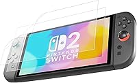 Vista 1 de Paquete de 2 protectores de pantalla antirreflectantes para Nintendo Switch 2 [7.9 pulgadas], ultra transparente, bloqueo de luz azul, resistente a