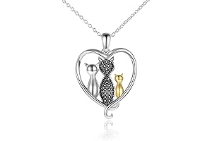 Captivating Cat Necklaces: Sterling Silver Feline Charm for Women