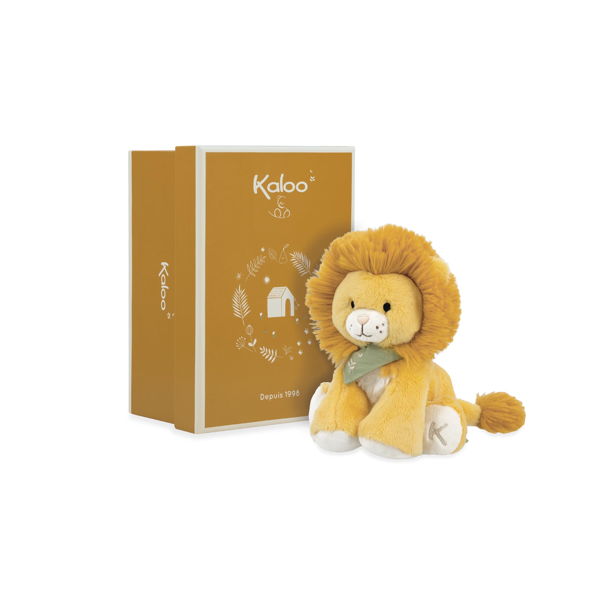 Kaloo - Les Amis - Babies’ Nougat The Lion Plush - 13 cm - Ultra-Soft Material - Gift Box - 0 Months +, K224001