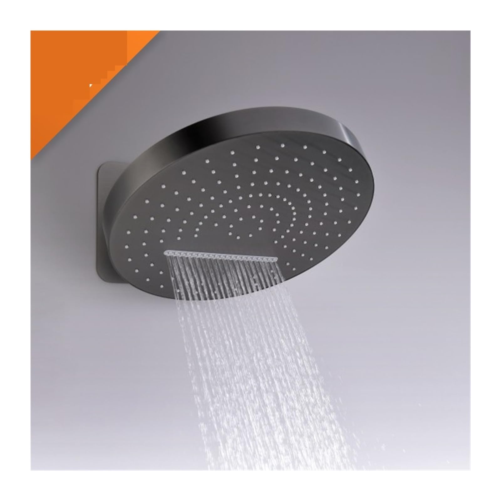 Cyfrowy system prysznicowy Ukryty zestaw prysznicowy, wyświetlacz temperatury w łazience System prysznicowy, prysznice łazienkowe z opadami deszczu Mosiądz Czarny(White Shower Set)