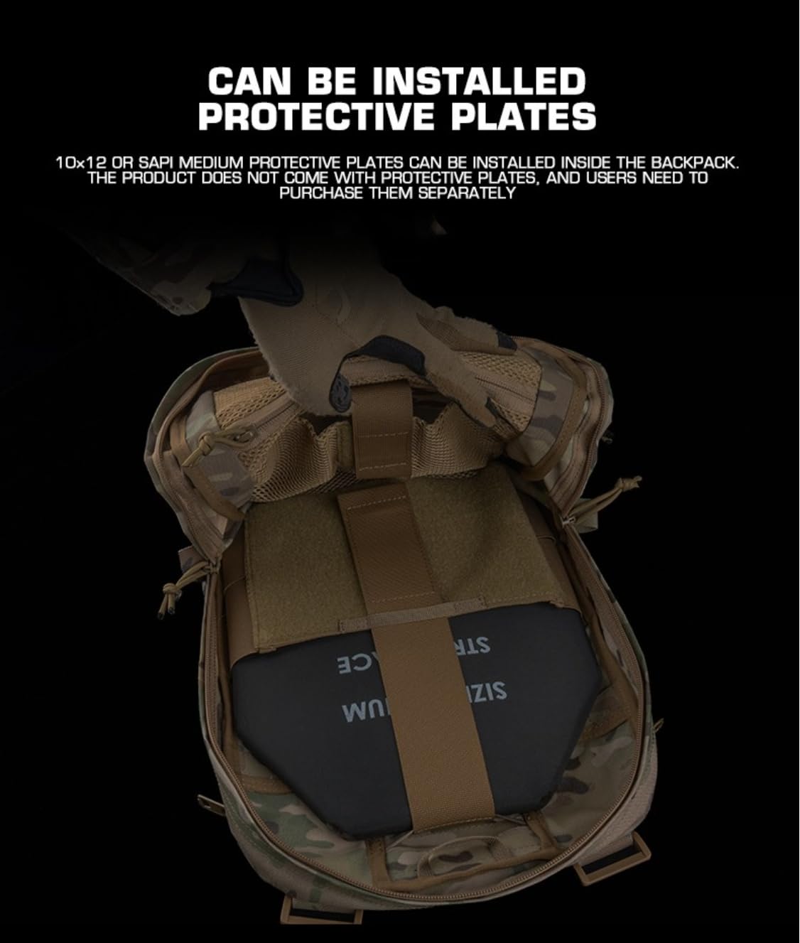 Peminkoo R AssauIt Zaino tattico Set Outdoor Grande capacità Attrezzatura Pacco può Essere Borsa per Accessori Esterna Caccia Escursionismo Campeggio Equipaggiamento
