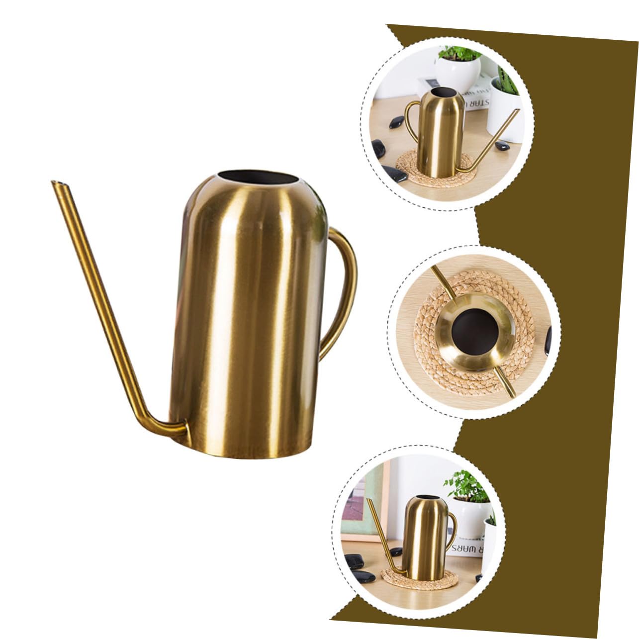 Didiseaon Arrosoir à Long Bec pour Jardin Outil de Jardinage avec Bec Verseur Fluide et Base Épaisse pour Stabilité
