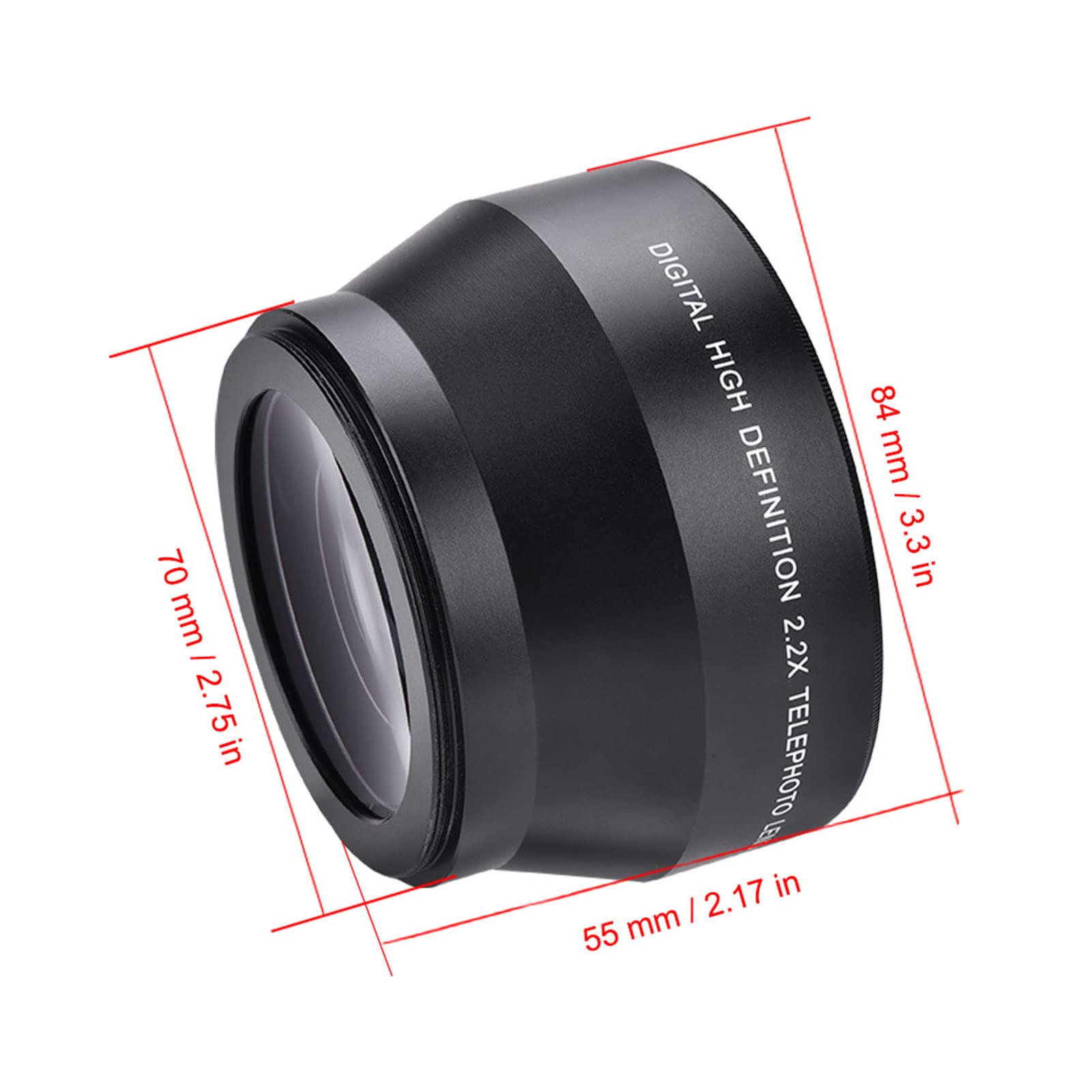Telekonverter Kamera Telekonverter Linse 67Mm Kamera Lens Extender 67Mm 2.2X Teleconverter Teleobjektiv Universal Für SLR-Kameras Und Digitalkameras